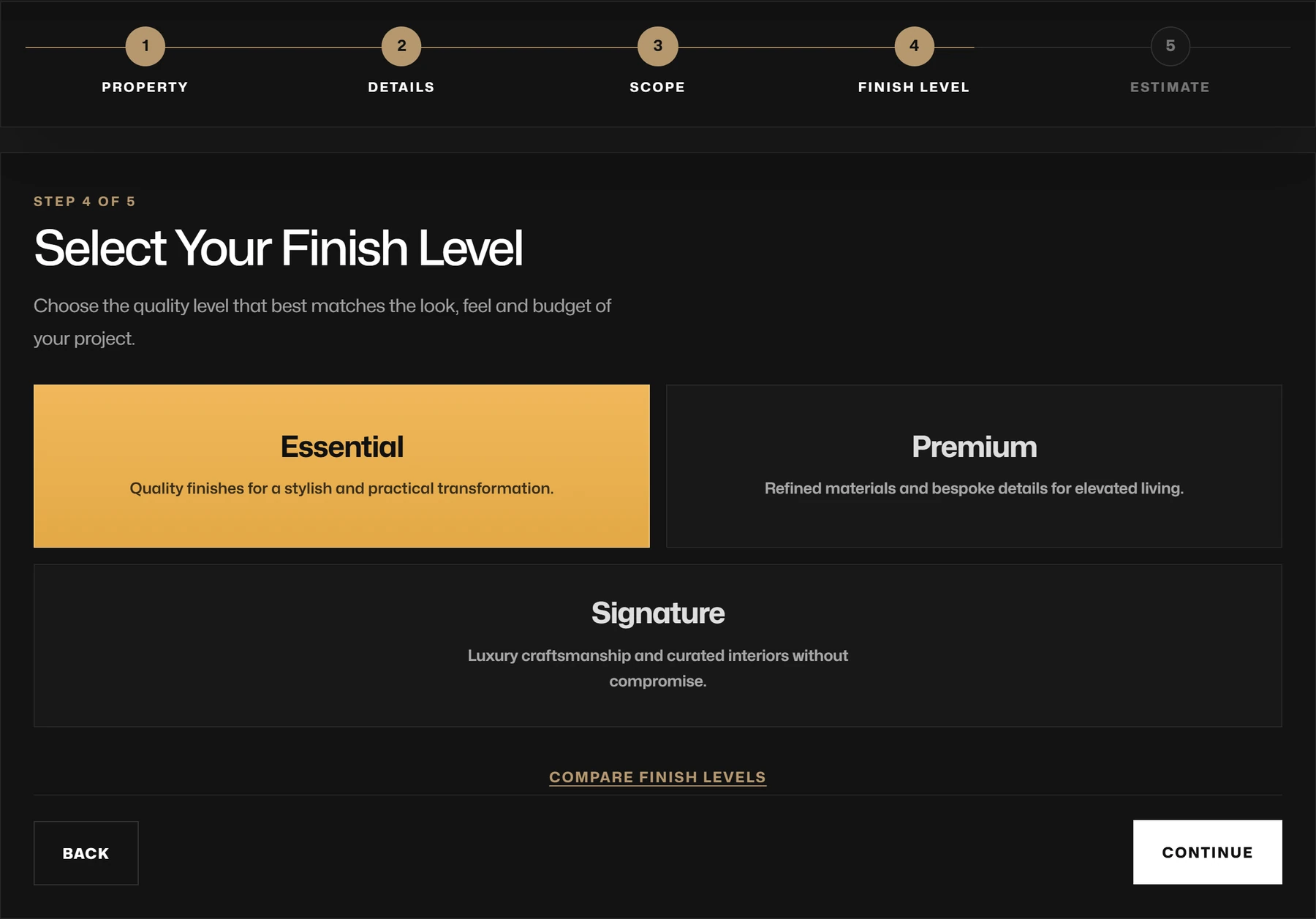 Step 4, finish level